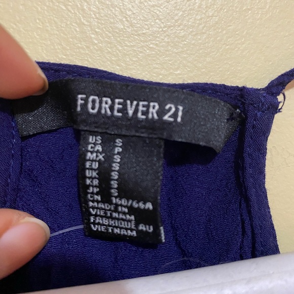 Forever 21 Navy Blue Romper - Picture 2 of 2